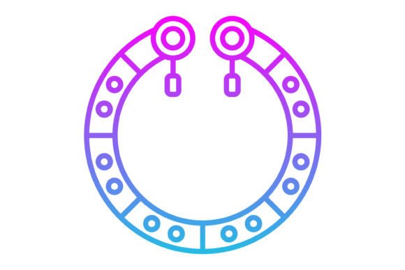 Bracelet Line Gradient Icon: A Modern Visual Asset