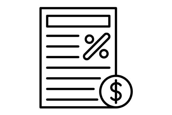 Essential Taxation Outline Icons for Modern Design Projects