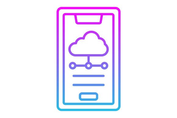 Mobile Cloud Line Gradient Icon: Practical Design for Modern Projects