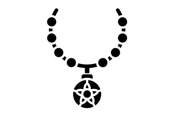 Necklace Glyph Icon: A Versatile Design Asset
