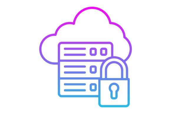 Secure Server Line Gradient Icon: A Strategic Visual Asset for Modern Projects