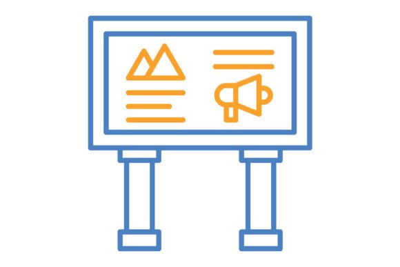 Streamline Your Marketing with Blue Orange Line Icons