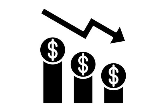 Streamlining Financial Visuals: The Depreciation Glyph Icon for Modern Workflows