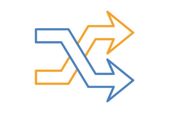 Understanding the Role of Shuffle Blue Orange Line Icons in Modern Digital Design