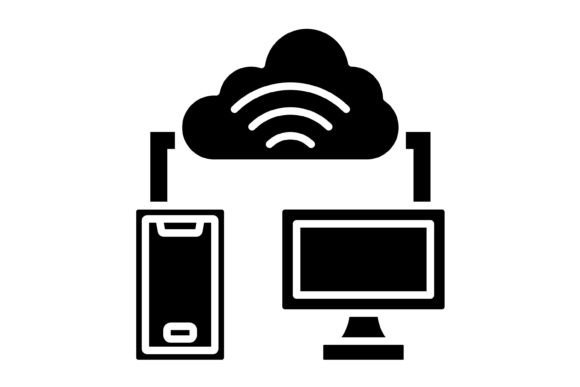 Wifi Connection Glyph Icon: A Simple Graphic for a Connected World